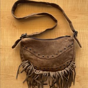 Genuine Suede bag with fringe